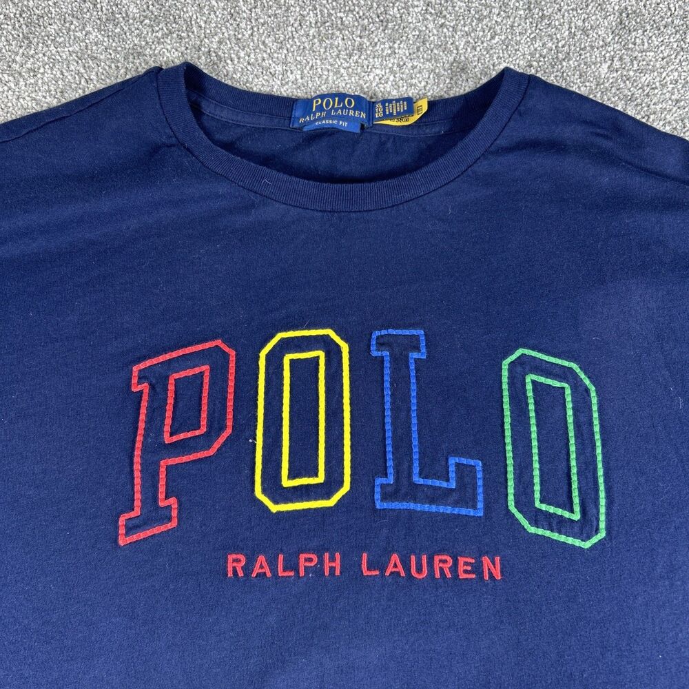 Polo Ralph Lauren Big Fit Logo Jersey T-Shirt Shirt Colorful Men’s Size XL